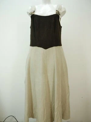 Your Sixth Sense braun beige mit Trägern herrliches Landhauskleid Gr.44 - Bild 1 von 4