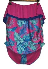 Outdoor Oasis 1 Piece Swimsuit Size 3X Pink Tropical NEW WITH TAGS!