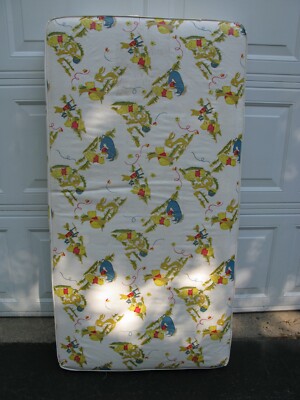 Extremely Rare Walt Disney Winnie the Pooh and Friends Vintage Crib Bed Mattress