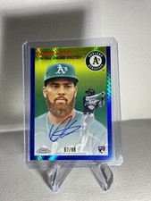 2023 Topps Chrome Platinum Dermis Garcia Rookie AUTO RC Blue Prizm 57/99 A’s