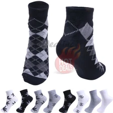 Lot 6/12 Pairs Men Ankle/Quarter Athletic Socks Cotton Low Cut Casual Size:9-13
