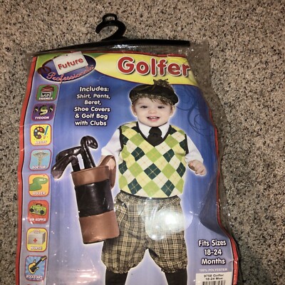 Future Golfer Child Costume Shirt & Pant Halloween Rasta Imposta ...