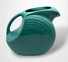 Fiesta Ware Turquoise Blue 64 oz. Large Ceramic 7.25" Disk Water Pitcher - USA