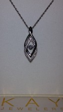 *SENSUAL* Kay Jewelers Sterling Silver Diamonds In 