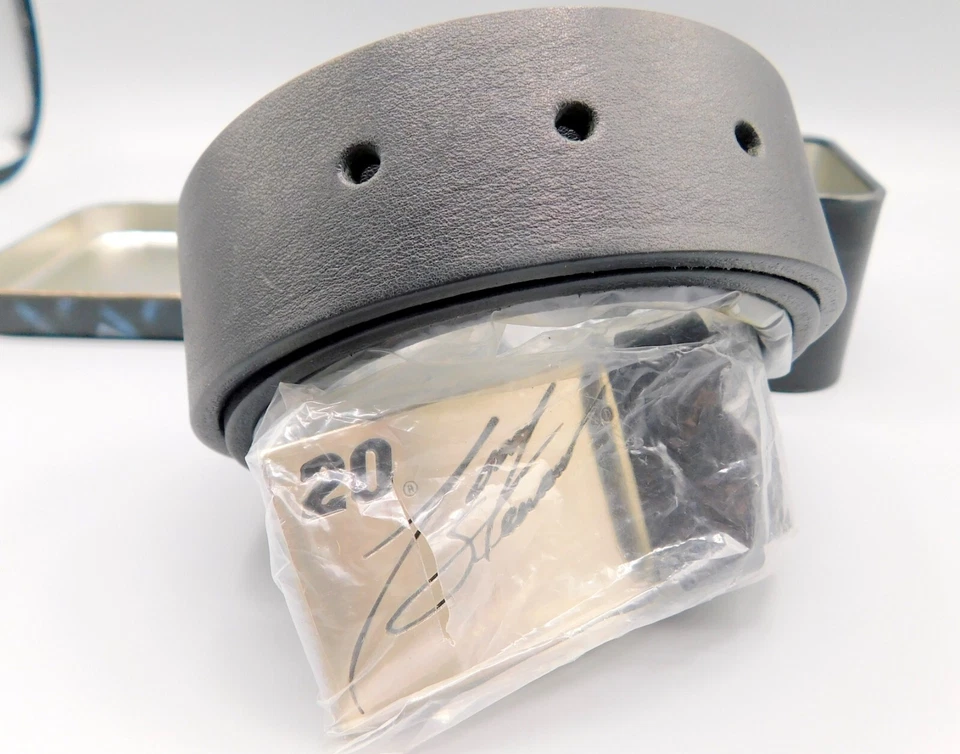 Tony Stewart Belt Buckle w/ Leather Belt - New - BH Image - Image 2 of 3