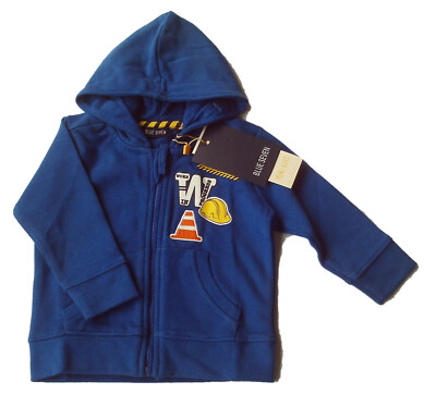 Sweat Jacke Gr.62 Blue Seven NEU 100% Baumwolle blau kapuze baby