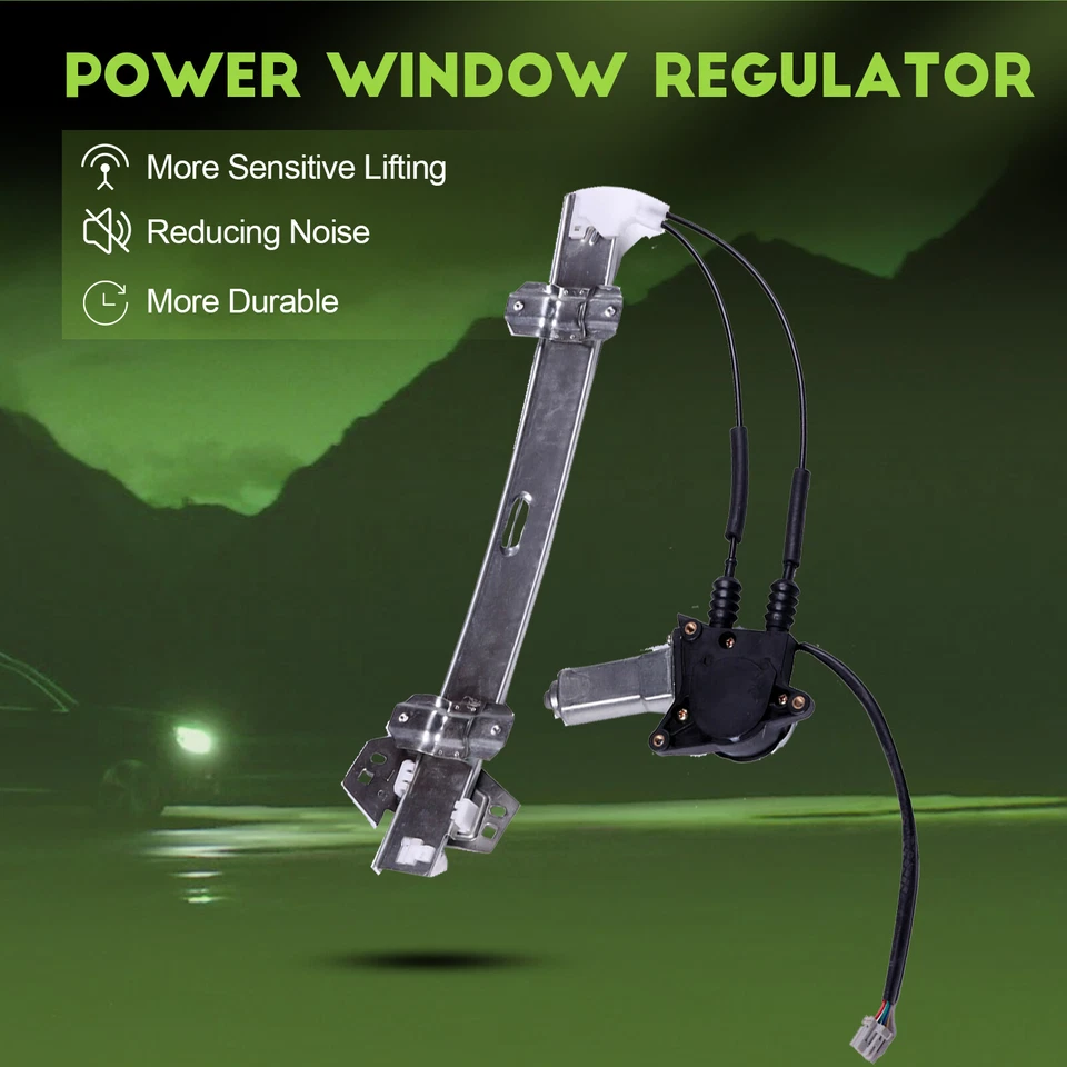 Regulador de ventana eléctrica delantero izquierdo con motor nuevo para Honda Accord 1994-1997 4 puertas Foto 3 de 4