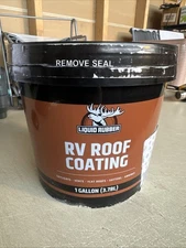 Liquid Rubber RV Roof Sealant - Waterproof Membrane Coating - 1 Gallon