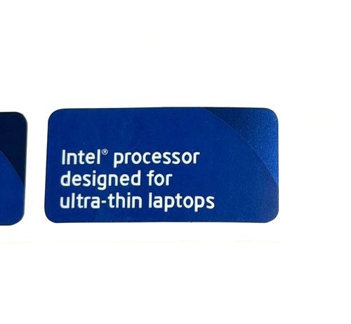 3x Intel Prozessor für ultradünne Laptops Aufkleber Logo Decal 37mmx19mm - Bild 2 von 3