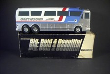 9.75" Greyhhound Bus Bank, Plastic, With Box, Marked, Jimson # 220, Hong Kong
