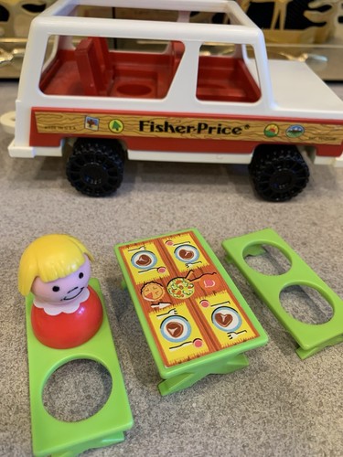 Fisher Price Pop UP Camper - Little People, car, clean and complete - Picture 3 of 9
