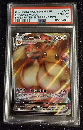 PSA 10 Eevee VMAX SWSH087 BSP Sword & Shield Promo Cards Holo
