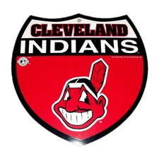Cleveland Indians Chief Wahoo Vintage Plastic Wall Sign 12x12 New Mlb