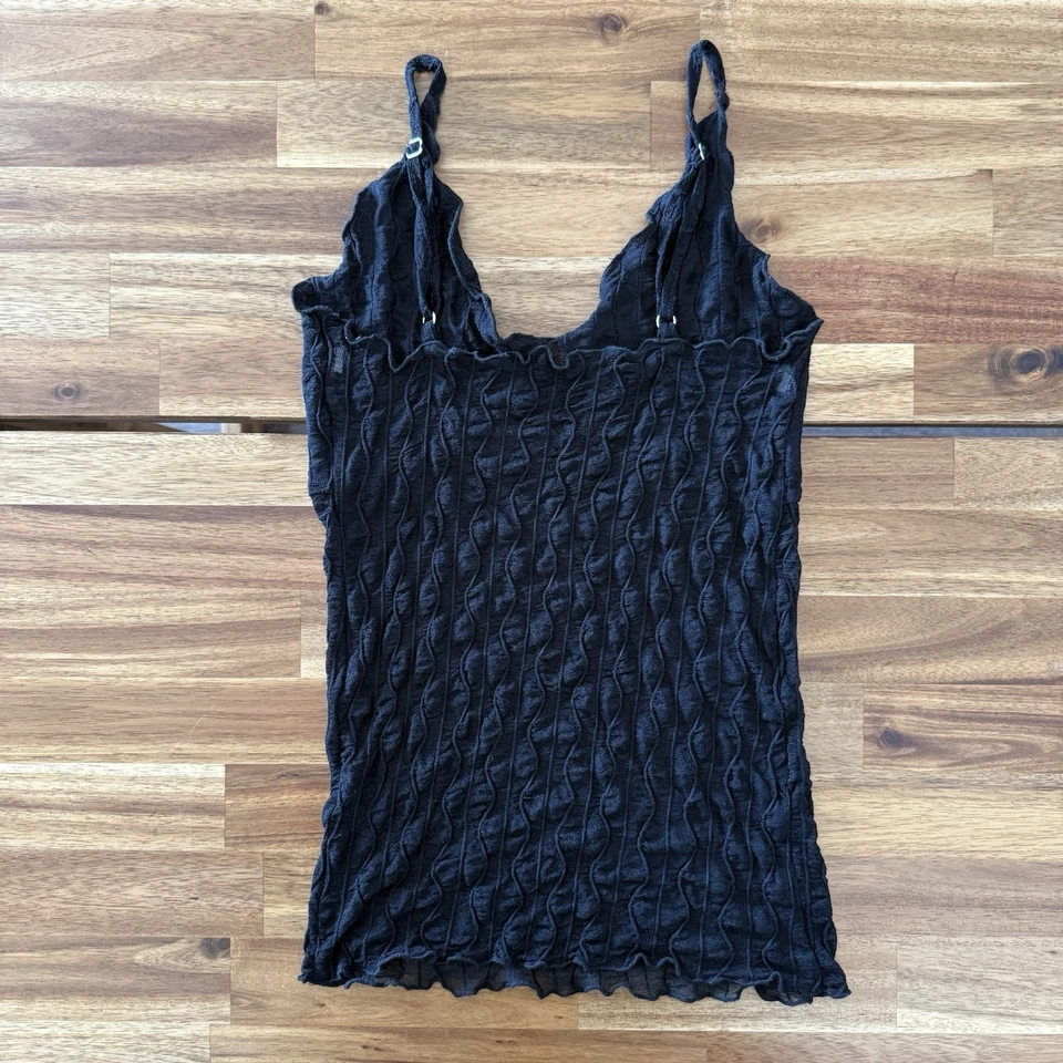 Camiseta sin mangas Babydoll Cami vintage para mujer S negra hada Y2K Whimsigoth vamp grunge Foto 2 de 4