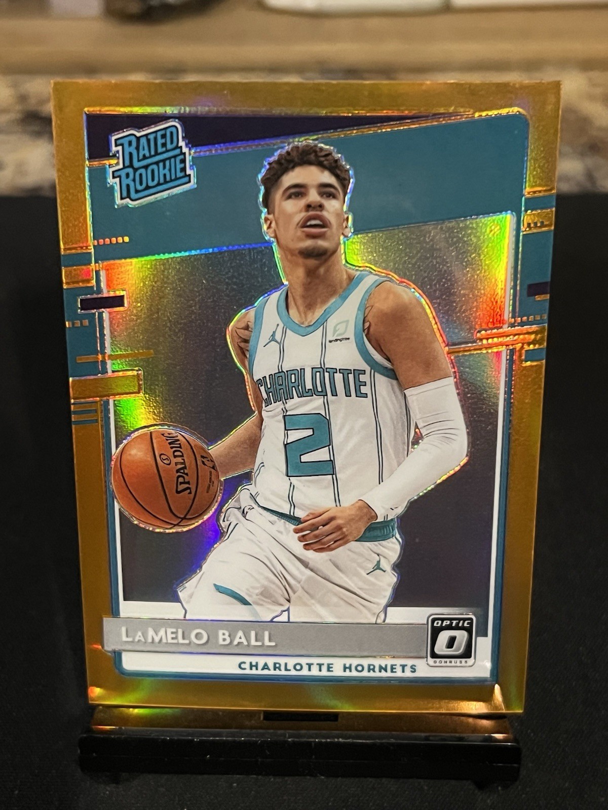 2020-21 Donruss Optic #153 LaMelo Ball Orange Rookie RC 069/199 Hornets