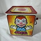 1971 Vintage Mattel Jack In The Music Box Tin Wind-Up Toy - Working Condition