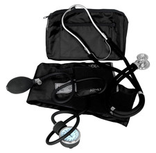 Blood Pressure and Sprague Stethoscope Kit - Black