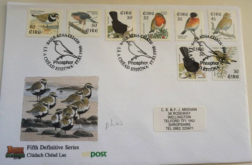 Stamps Ireland / Eire - FDC 1998 17th November Phosphor lines
