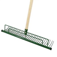 Rasenrechen Stahl 60 Cm Laubrechen Mit Holzstiel BüGelrechen Gartenrechen Harke