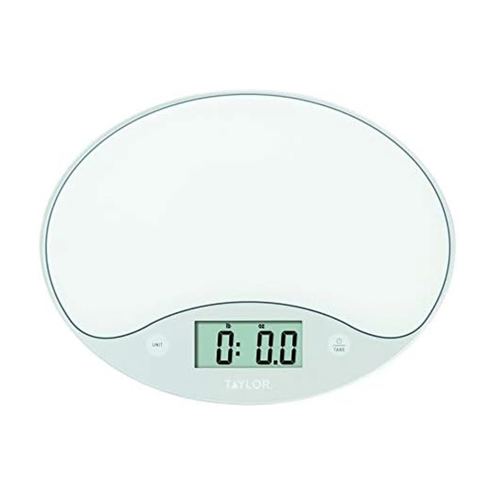 11lb Slimline Digital Kitchen Food Scale, 11 Lb, White
