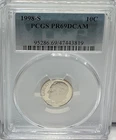 1998-S Roosevelt Proof Dime **PCGS PR69 DCAM**