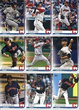 2019 Topps Series 2  Baseball Team Set Cleveland Indians
