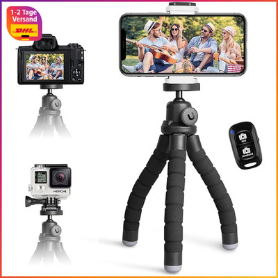 Handystativ Mini Stativ für Smartphone Kamera Tripod mit Wireless Fernbedienung