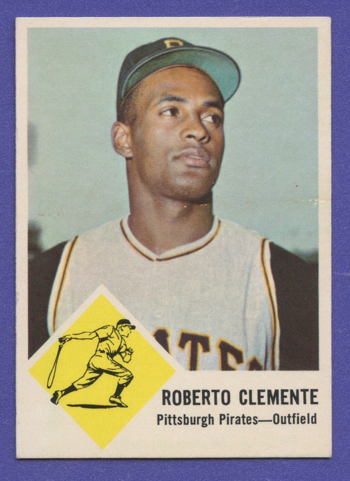 1963 Fleer #56 Roberto Clemente Pitts. Pirates HOF Great, Centered VG-EX+
