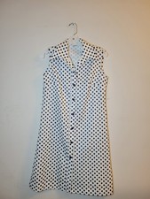 Forever Young Shift Polka Dot Sleeveless Shirt Dress-size-photos