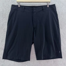 Smartwool Shorts Mens L Black Merino Sport 10in Mid Rise Straight Leg Drawstring