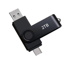 USB Flash Drive 2TB 1864GB Dual USB Type-C Thumb Drive Compatible