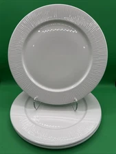 Churchill Bamboo White Charger 12" Presentation Plate Set Of 4