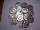 Roll of 1950's Franklin Half Dollars in XF - AU Condition