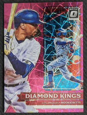 Mookie Betts PINK VELOCITY Diamond Kings SP #ed 183/249! 2022 Donruss Optic!