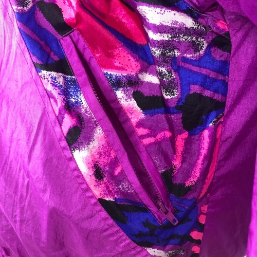 Vtg 80s Apres Sport Ski Jacket Womens Size Large Fuchsia Purple Floral Quilted - Picture 6 of 9