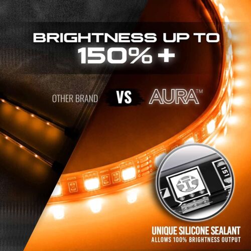 OPT7 Aura LED Interior Light Kit 4pc/6pc 12-Inch Smart Strips with Dimmer Strobe - Picture 2 of 14