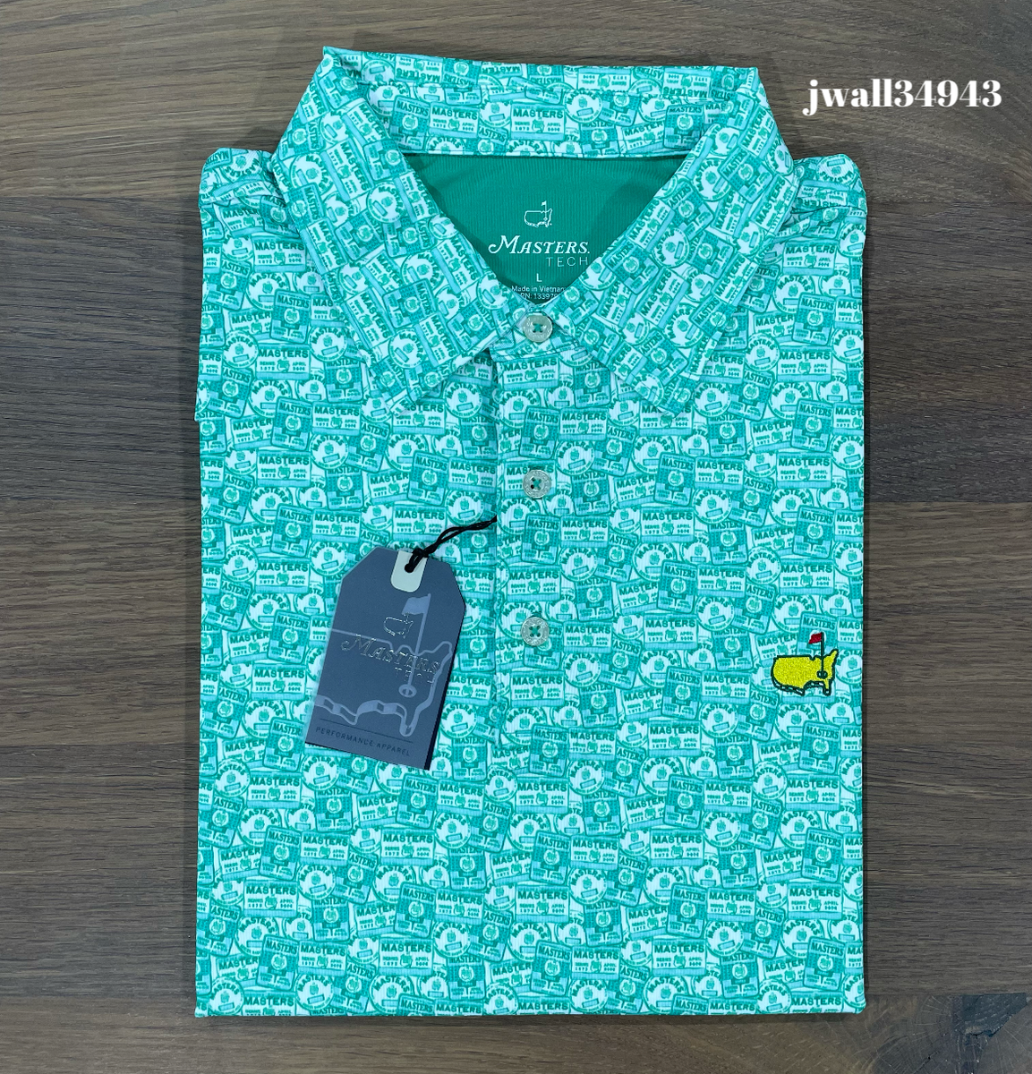 2025 MASTERS Badge Design Men's Performance Tech Stretch