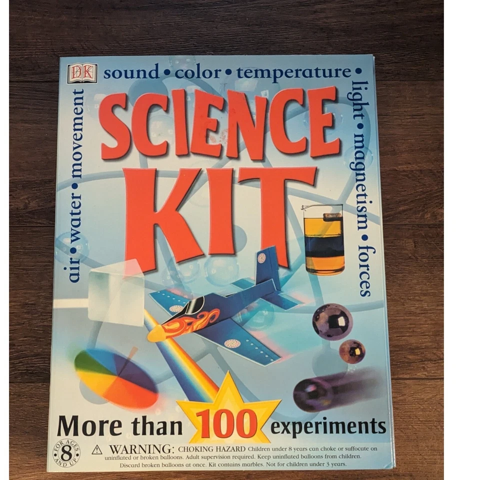 DK Science Kit mehr als 100 Experimente Modelle Wissenschaft Notizbuch Aufkleber