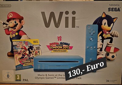 Nintendo Wii -Mario & Sonic Olympic Games 2012 Limited Edition Konsole 