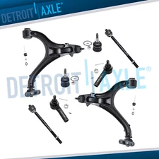 8pc Front Lower Control Arms Tie Rod for 2005-2010 Jeep Grand Cherokee Commander