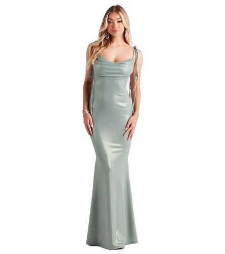 Windsor Gold Women's Anastasia Lace Formal Gown Side Slit New With Tags  Size S | eBay
