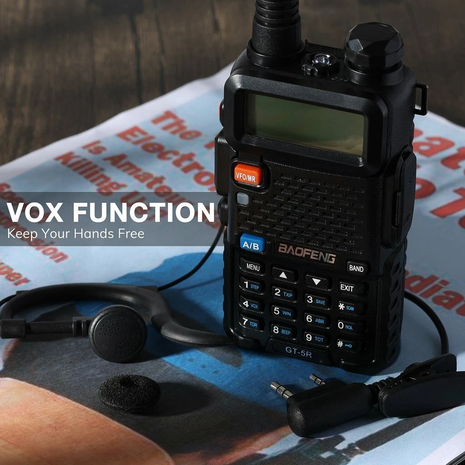 2PCS US Baofeng UV-5R Dual Upgrad GT-5R Legal Band Walkie Talkies Two Way Radio - Image 3 of 4