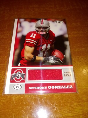 ANTHONY GONZALEZ 2007 SAGE HIT JERSEY OHIO STATE $3.50 FLAT SHIPPING