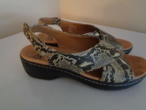 clarks snakeskin sandals