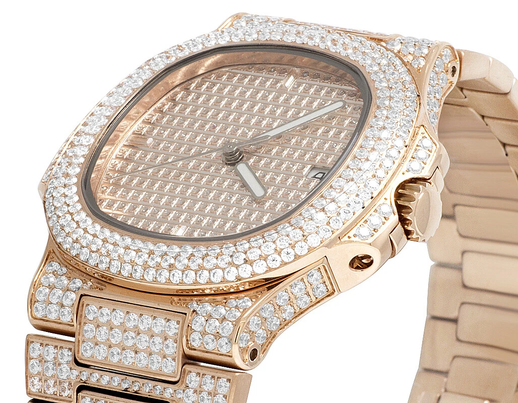 Simulated diamond watches mens sale