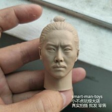 Unpainted 1/6 Ancient Soldier ODA Male Head Sculpt Fit 12'' Action Figure Body
