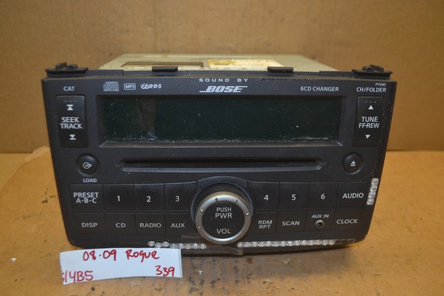 2008 Nissan Rogue Radio 6 CD Mp3 Player 