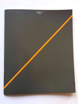 1986 Volvo 700 760 GLE Turbo 740 38-page BIG SIZE Car Sales Brochure Catalog
