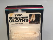 EMPIRE brand Two Shoeshine Cloths made in USA NOS