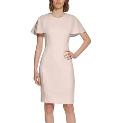 calvin klein flutter sleeve a line dress Sheath Blush Lt Pink NEW Womens Sz 12 petite ASOS DESIGN knot front Web Collection: Maternity Dresses This beautiful A Size:Unstitched